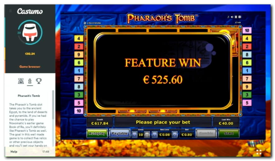 20 Free Spins at Casino Share