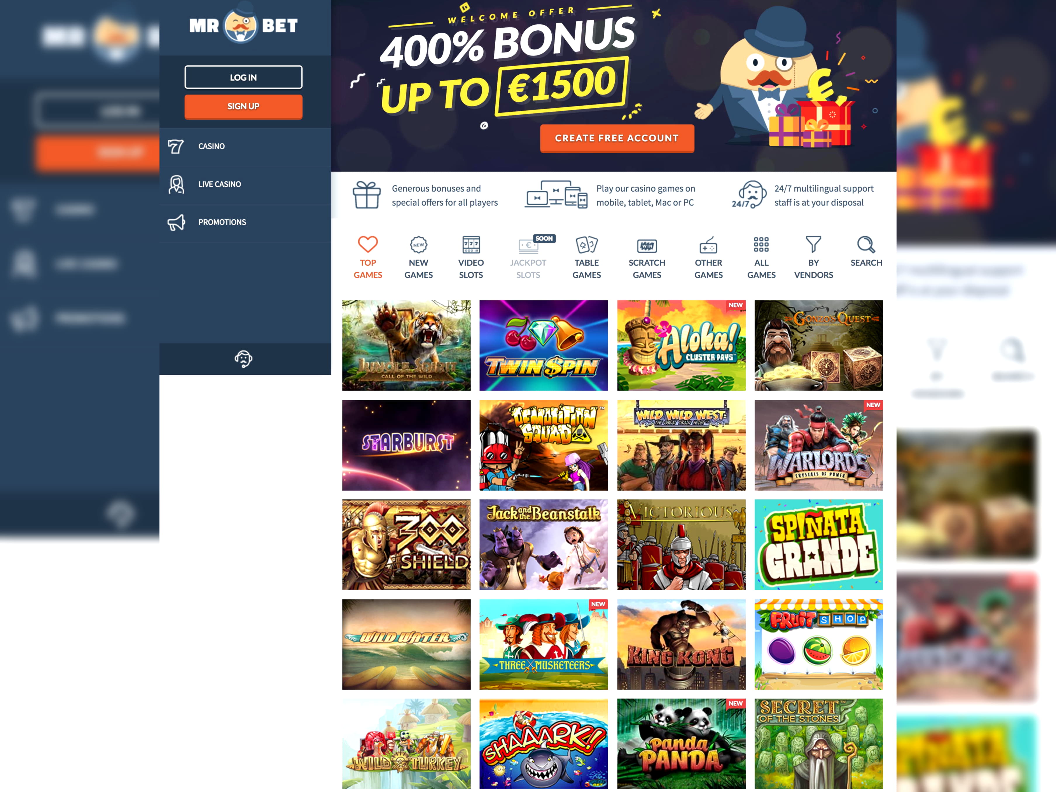 190 Free Spins at Power Spins Casino