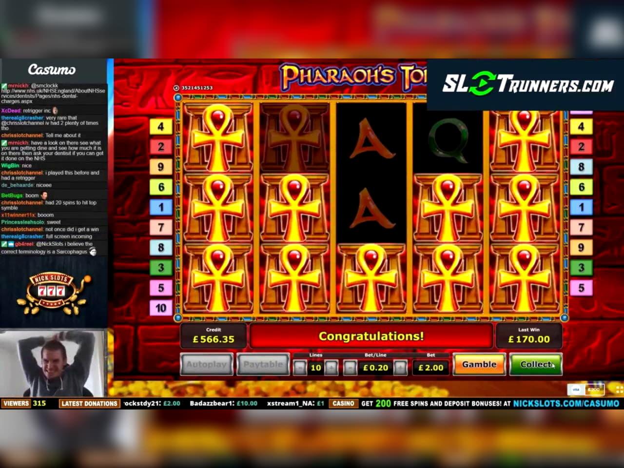 11 free spins at Red Bet Casino