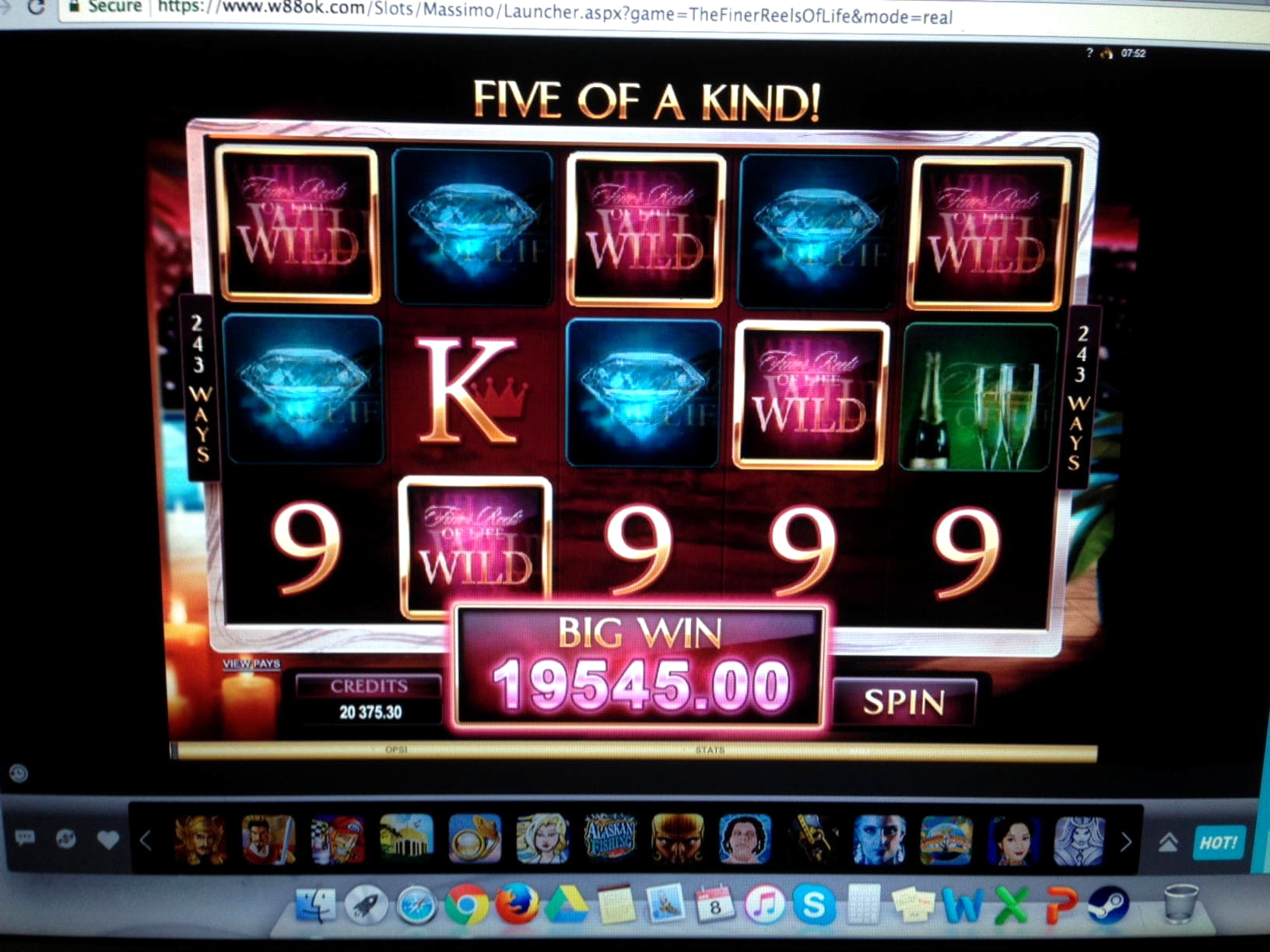 190 Free Spins right now at Casino Las Vegas