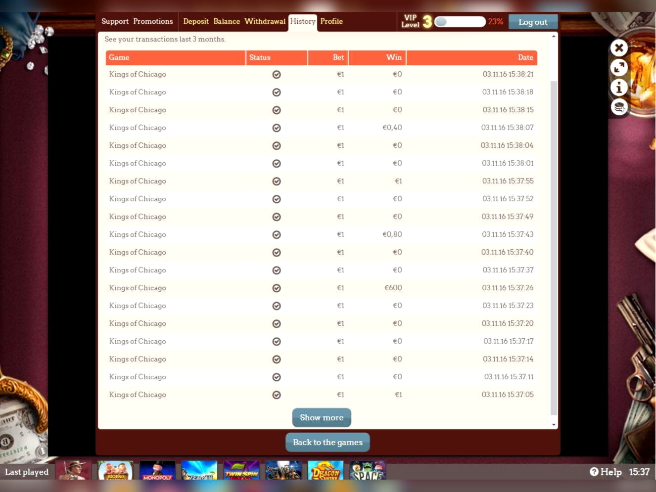 245% Casino Welcome Bonus at Casino Las Vegas