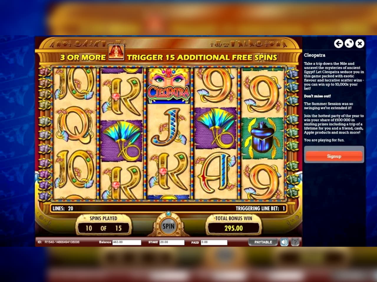 EURO 815 No deposit bonus at Genesis Casino