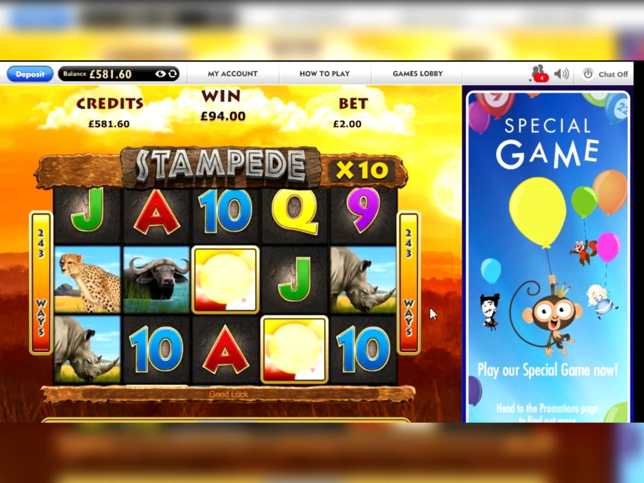 65 Free Spins no deposit at Casino Share