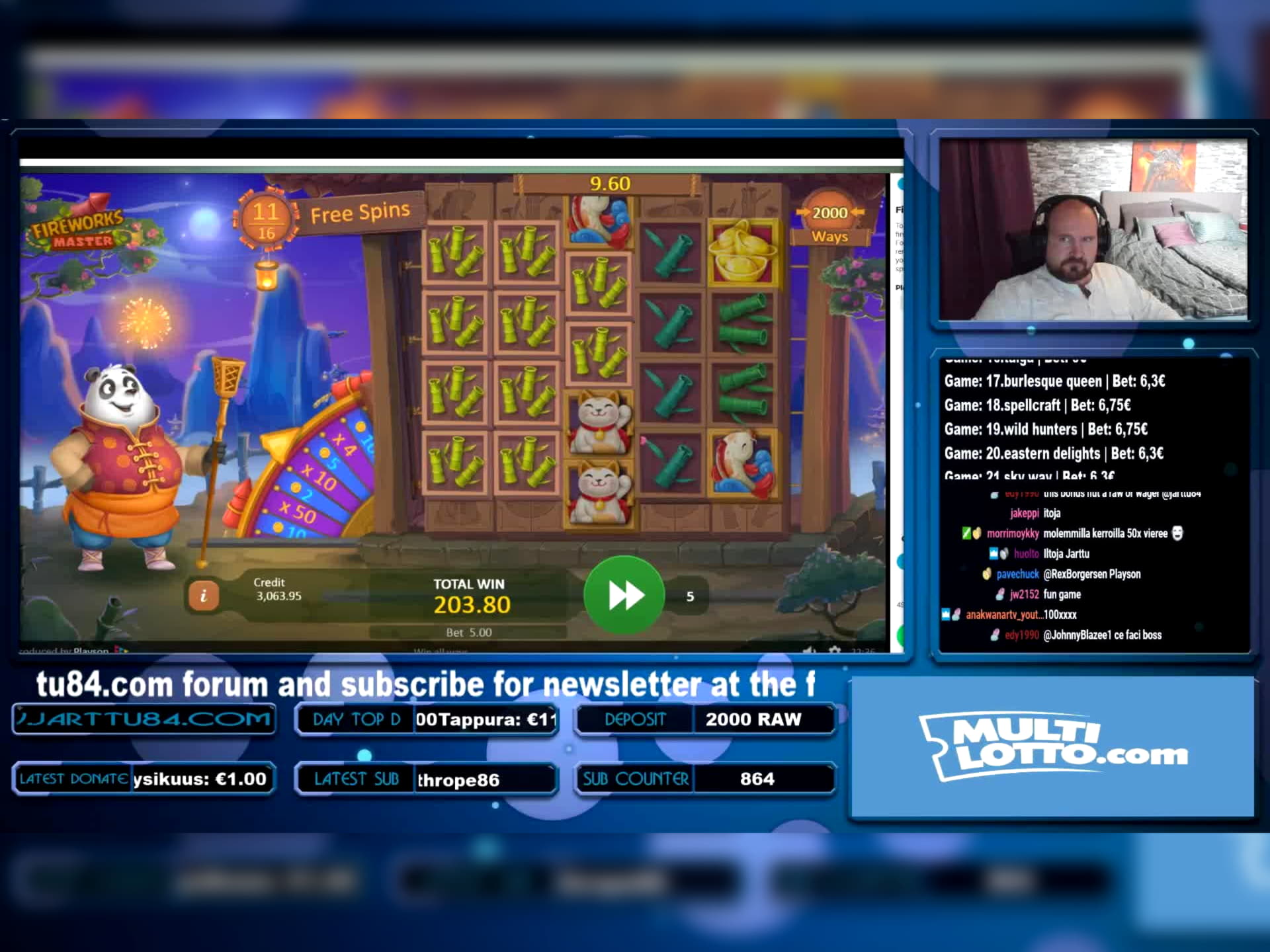 120 Free Spins no deposit casino at Casino Cruise