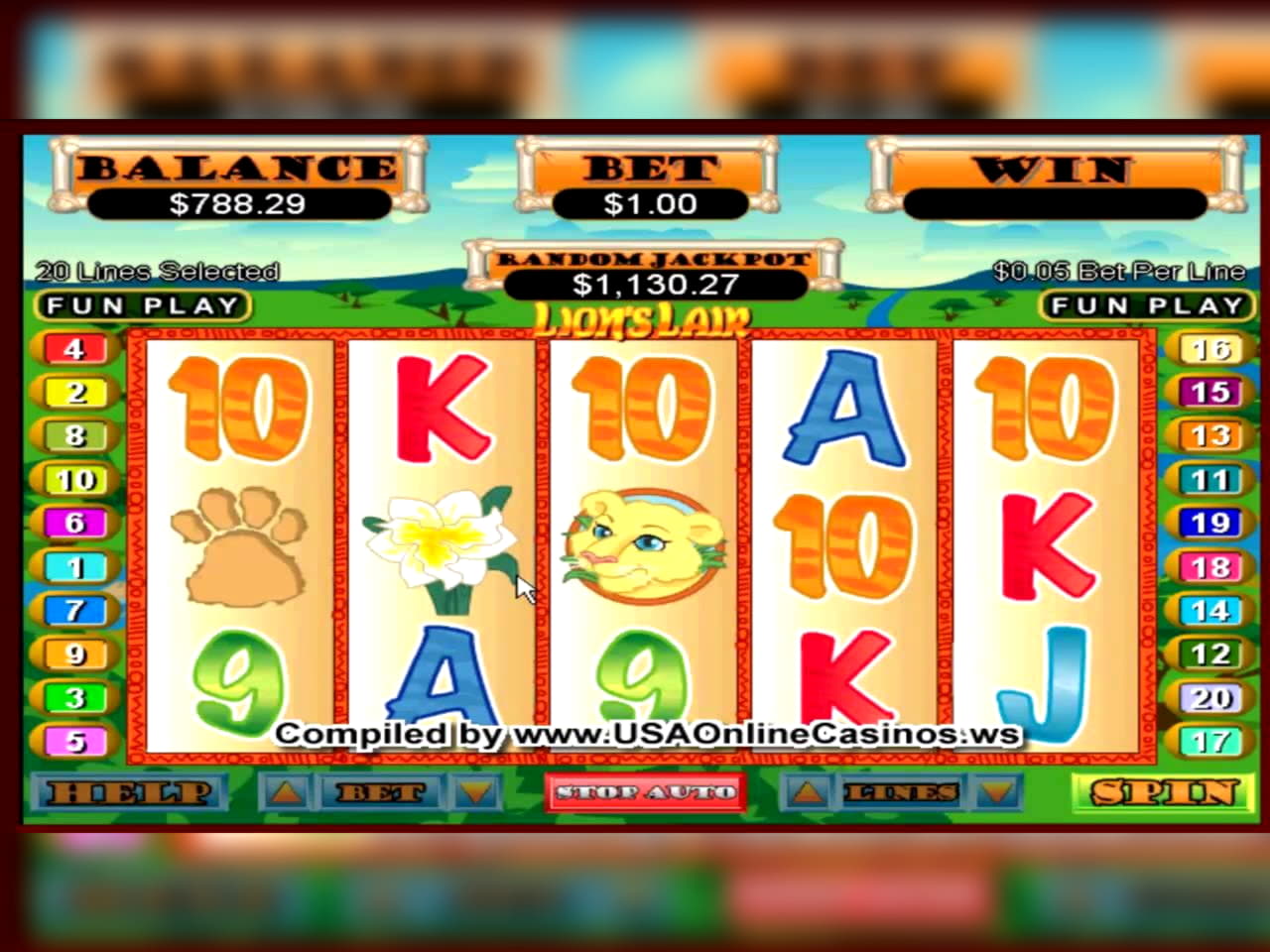 250 free spins no deposit casino at Mansion Casino