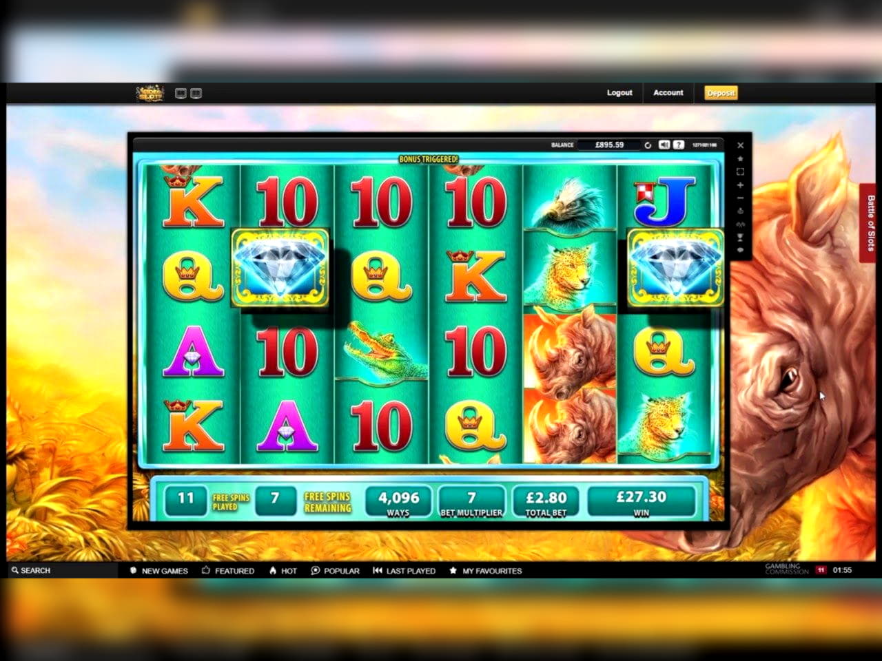 360% Deposit match bonus at Casino Share