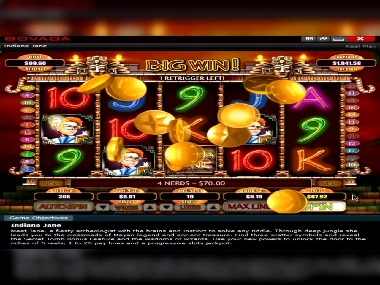 90 Free spins at No Bonus Casino