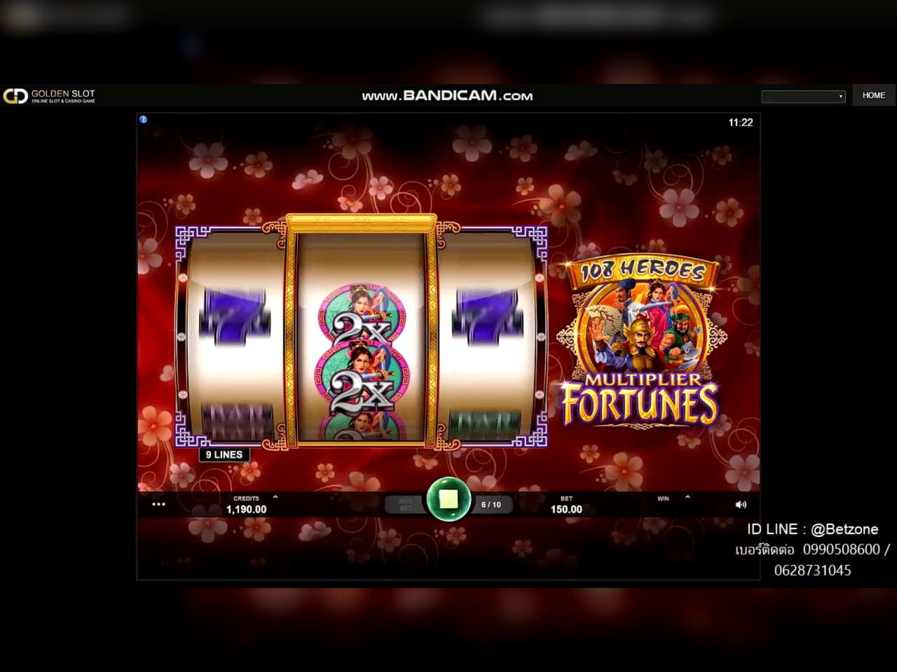 910% Deposit match bonus at Golden Star Casino