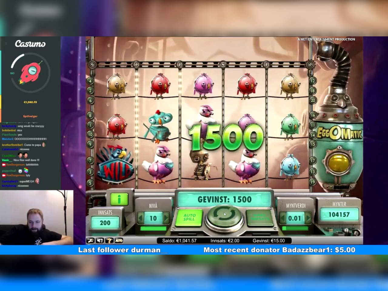 615% Match Bonus Casino at Royal Panda Casino