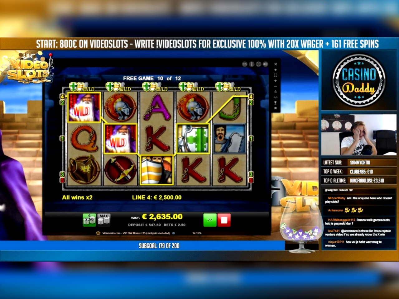 370% First deposit bonus at Royal Panda Casino