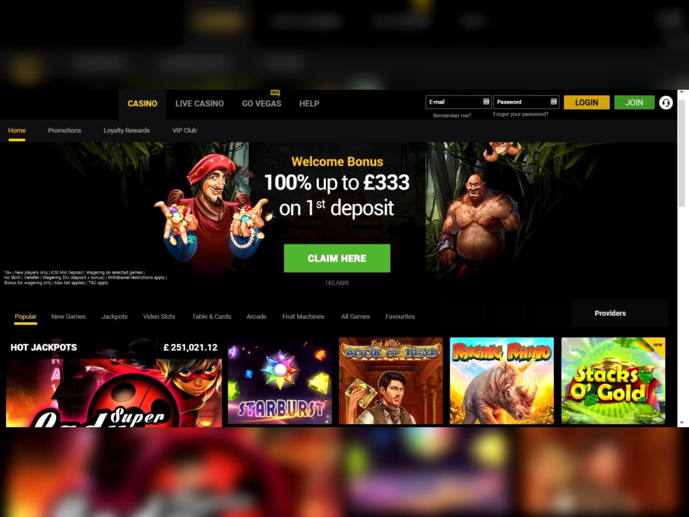 885% First Deposit Bonus at Estonia Casino 