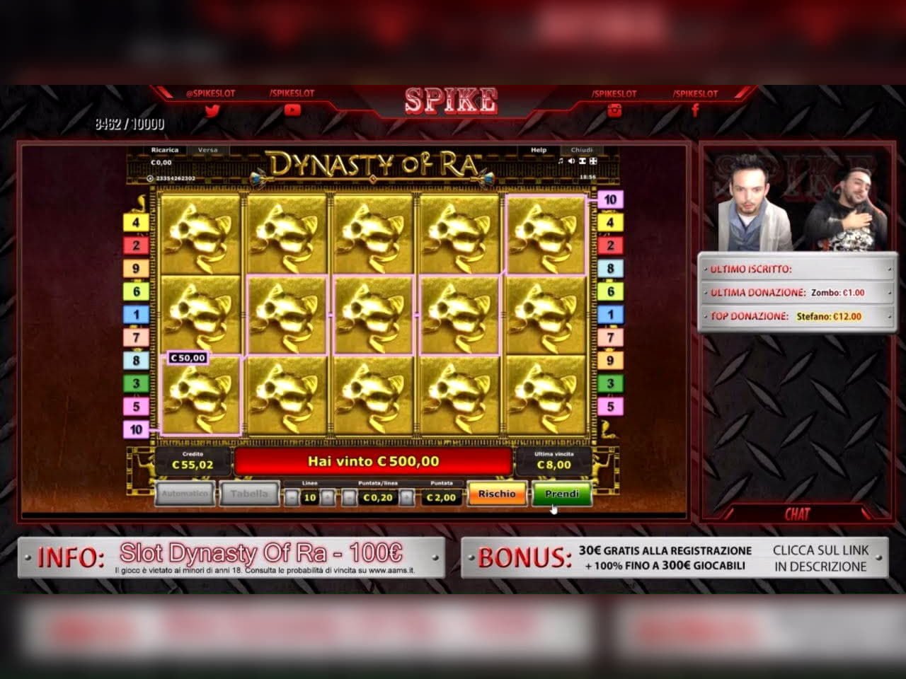 20 Trial Spins at Challenge Casino