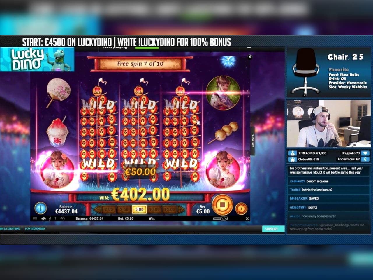 140 Loyalty Free Spins! at No Bonus Casino