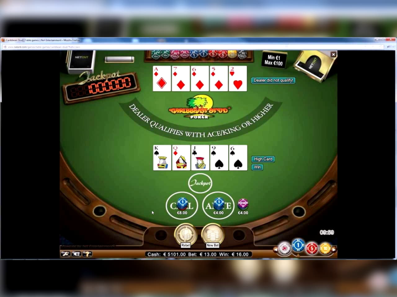 €260 Online Casino Tournament at Casino Cruise