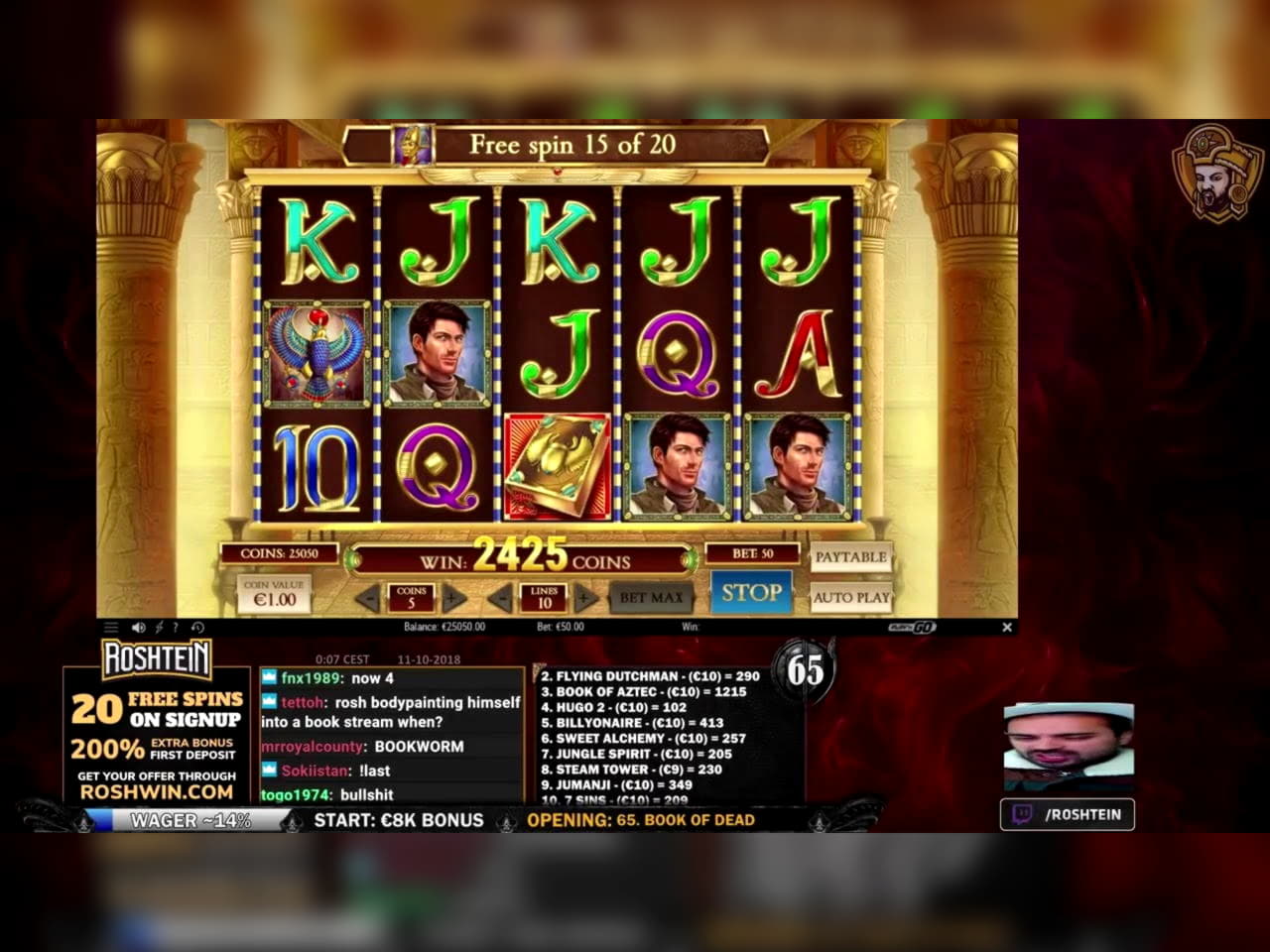 110 Free Spins Casino at Miamidice Casino