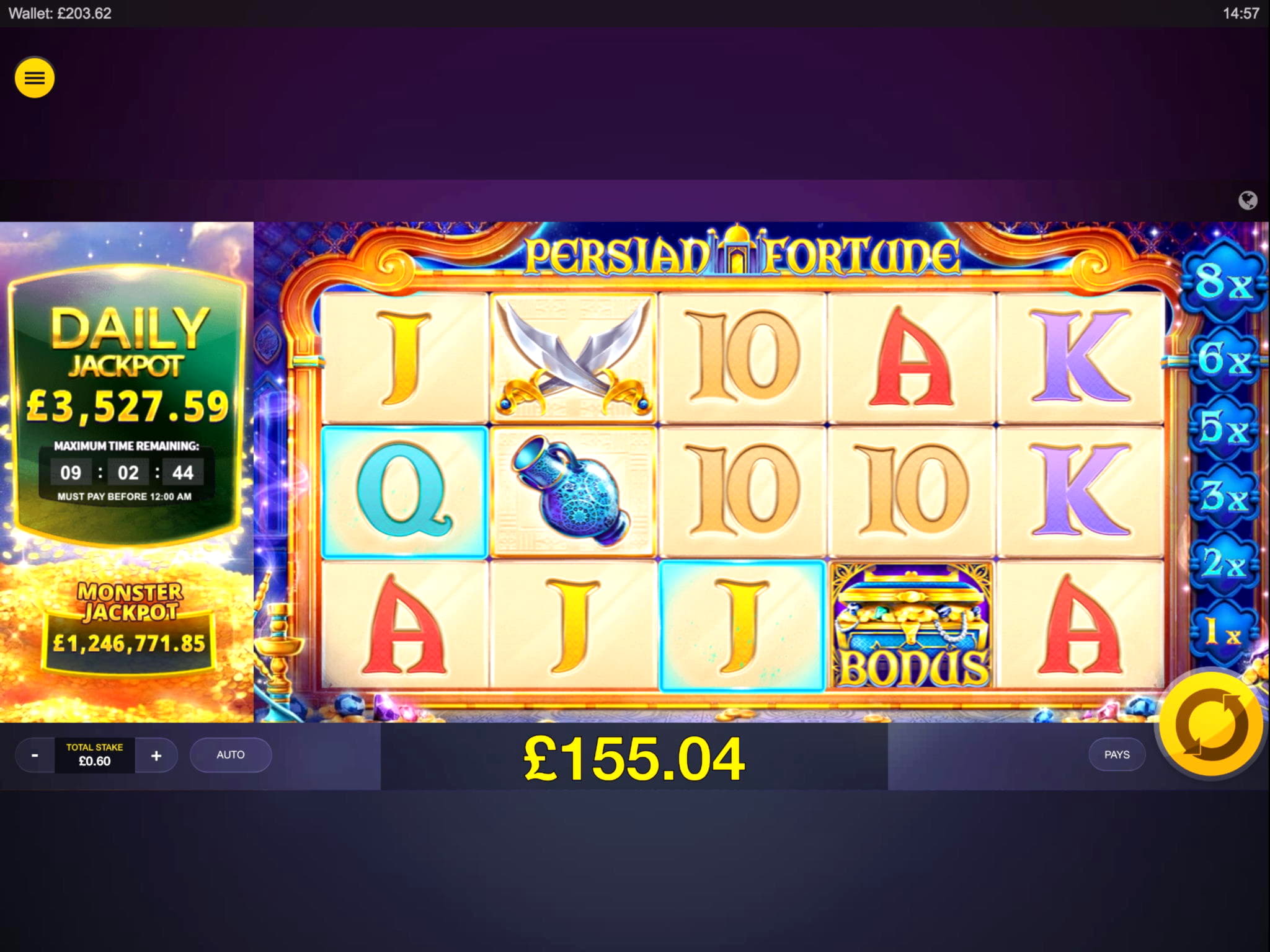 EUR 425 Online Casino Tournament at Dafa Bet Casino