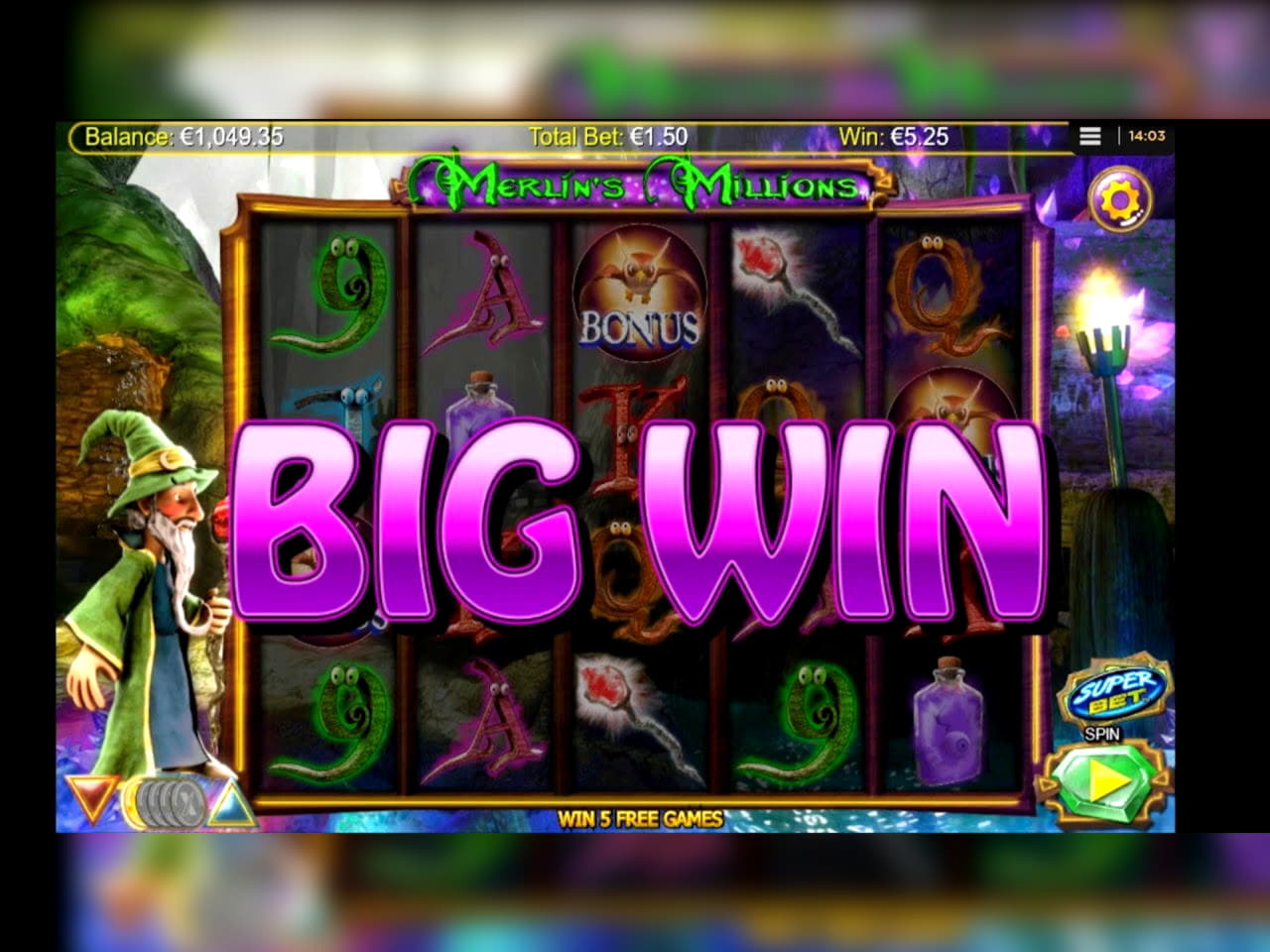 95 free spins no deposit at Win A Day Casino