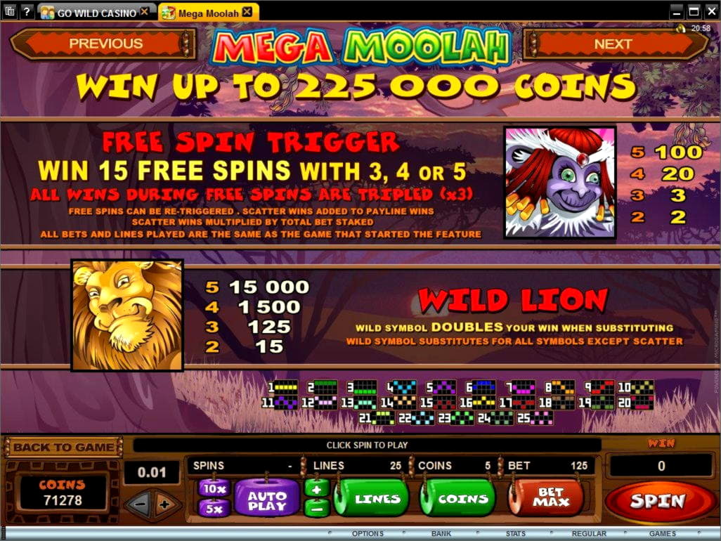 25 free casino spins at Royal Panda Casino