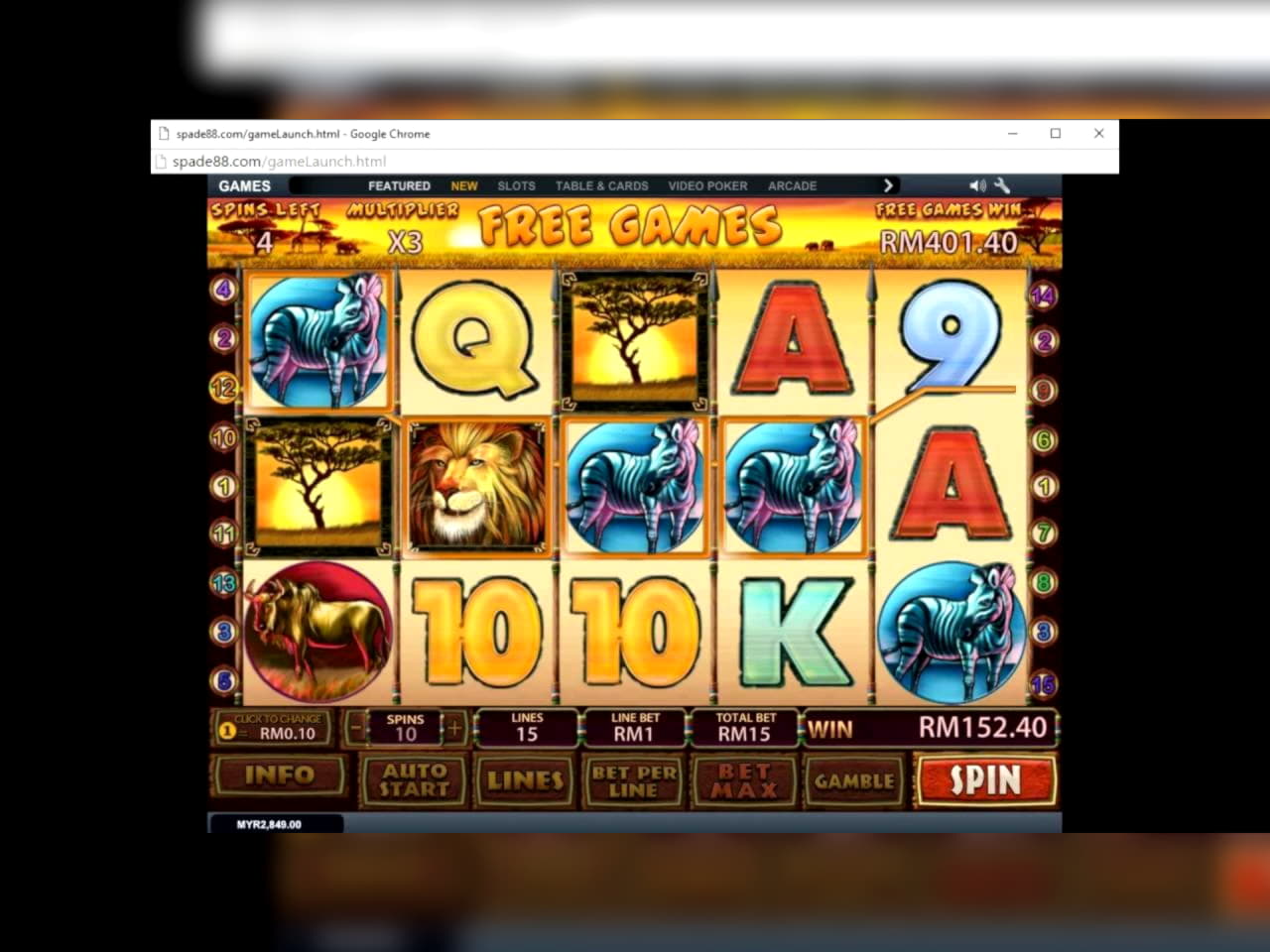 Eur 105 free chip casino at Mega Casino