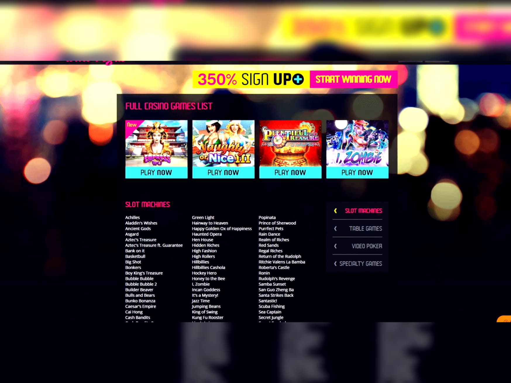 315% Match Bonus Casino at Casino Cruise