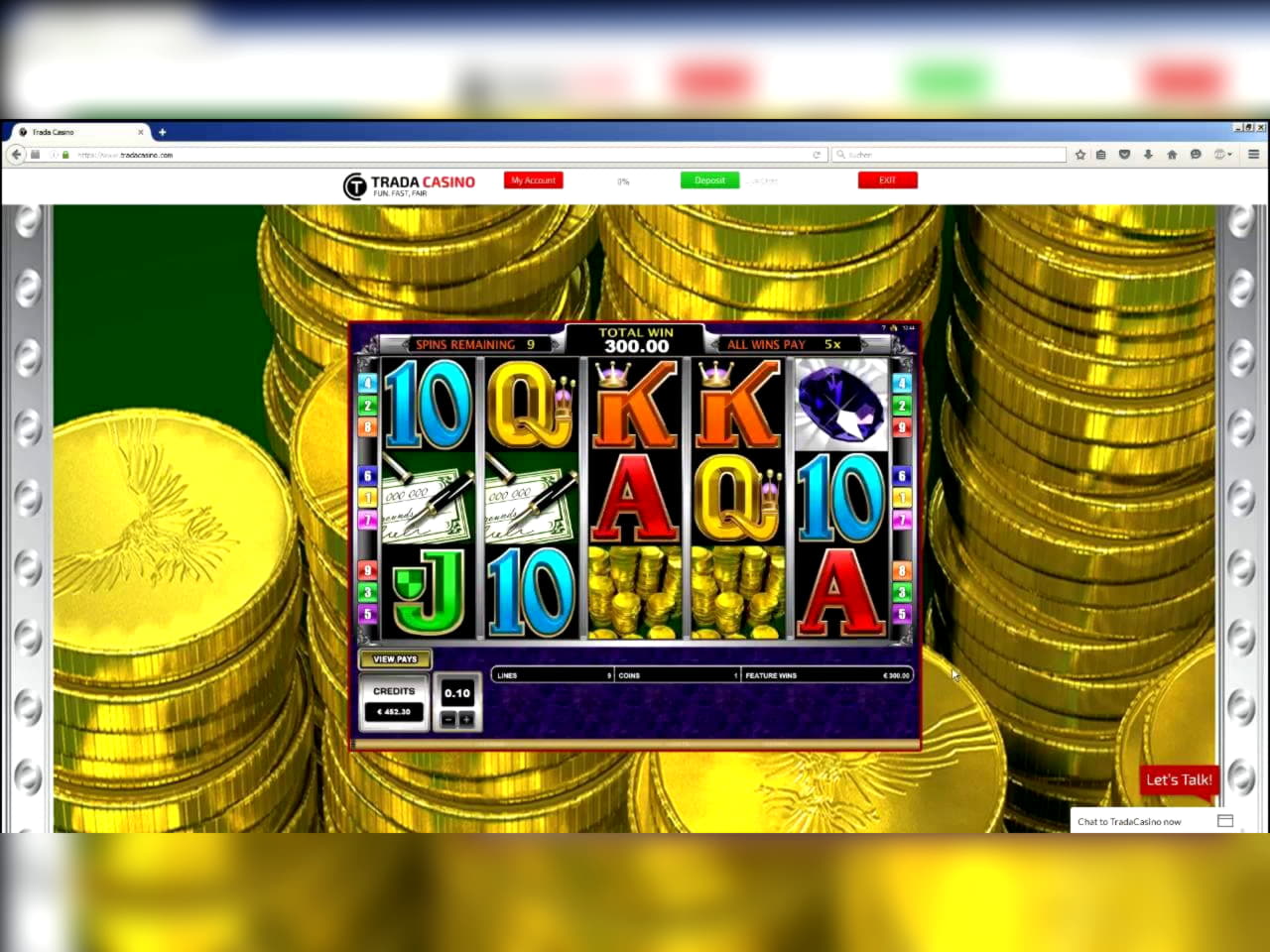 €740 Daily freeroll slot tournament at Golden Star Casino