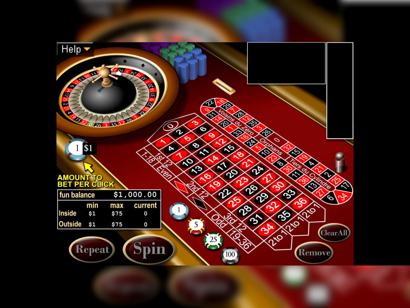 EURO 75 Tournament at 888 Casino