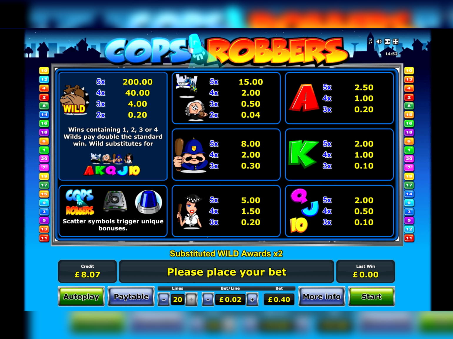 125 Free Spins at bWin Casino