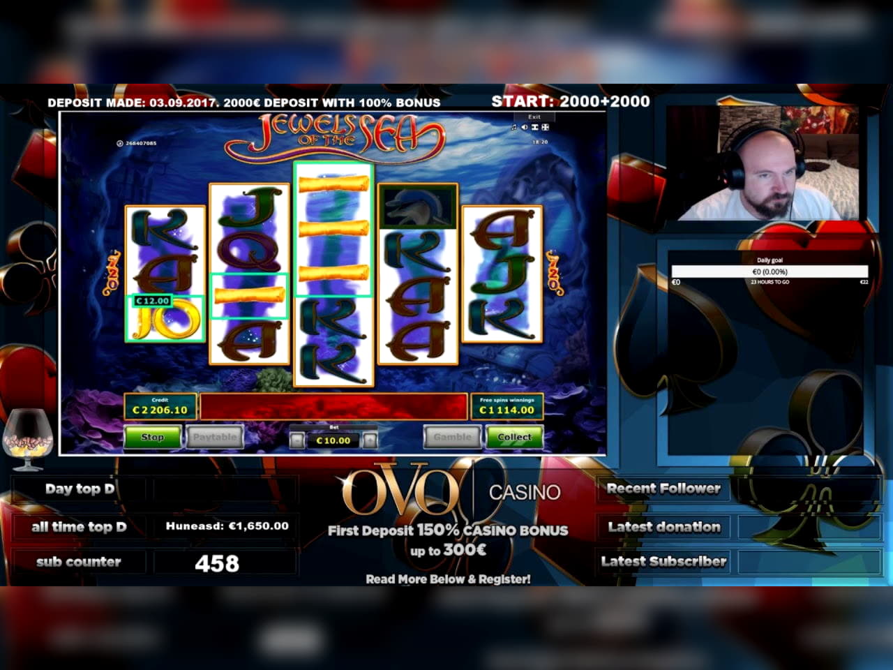 65% Casino match bonus at Challenge Casino