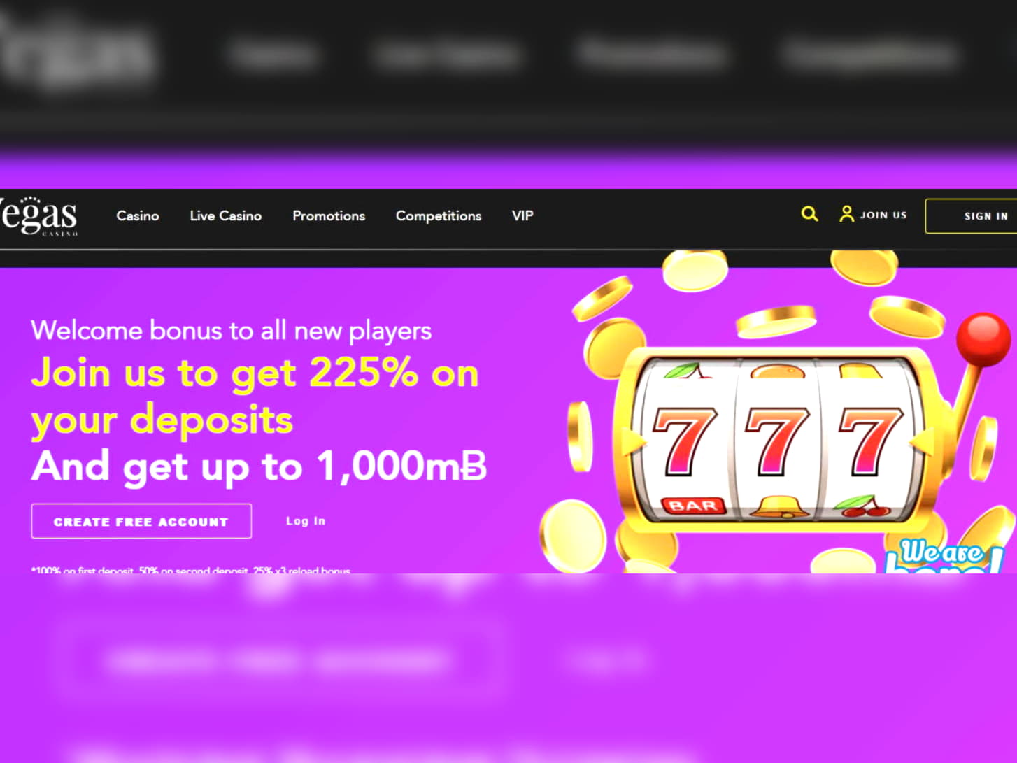 425% Signup casino bonus at Zet Casino