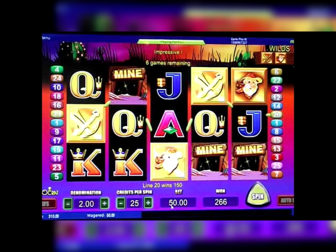 245 Free spins at Mega Casino