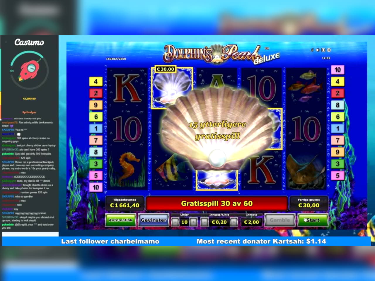 €220 casino chip at Royal Panda Casino