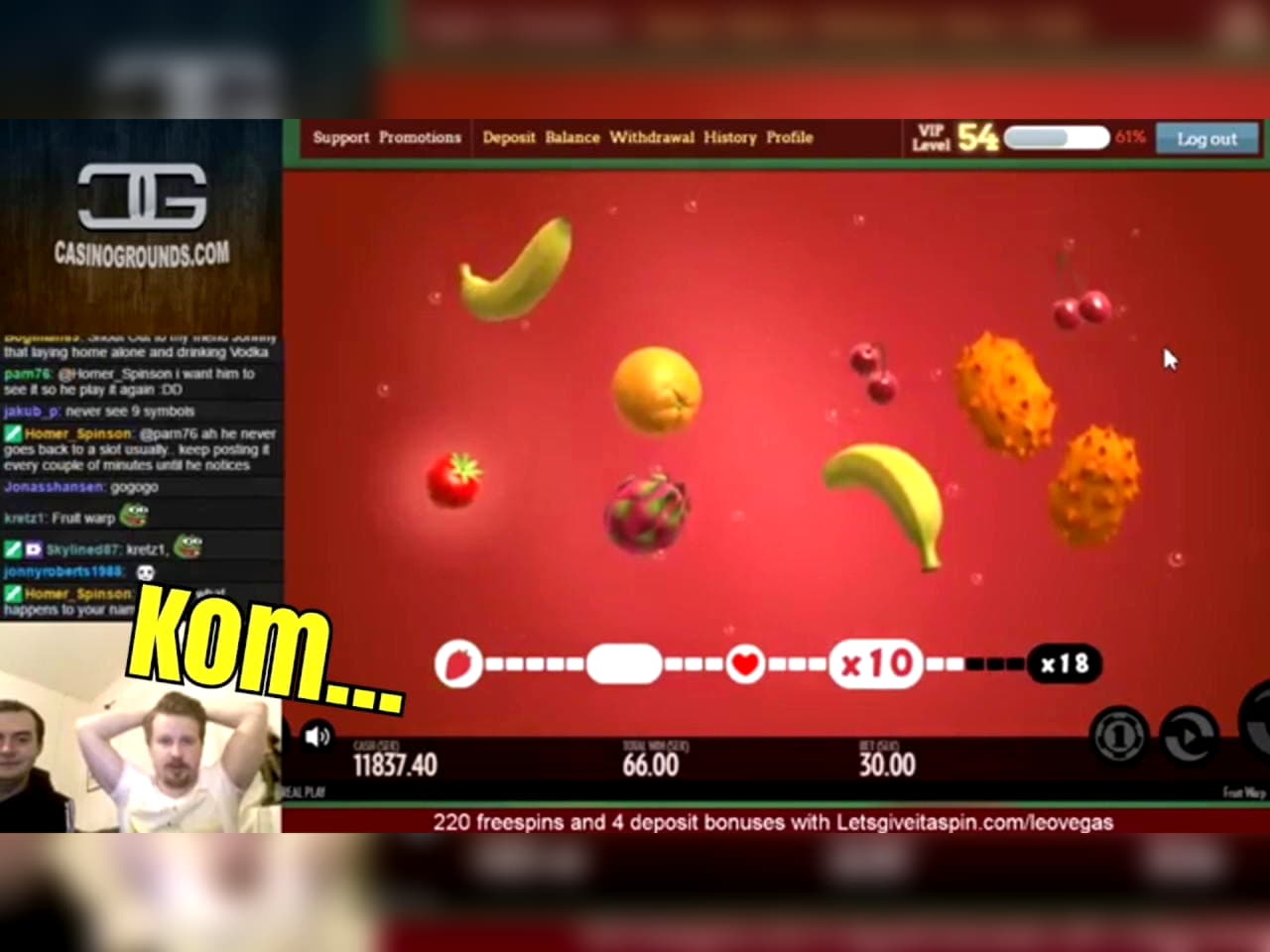 20 Trial Spins at Miamidice Casino
