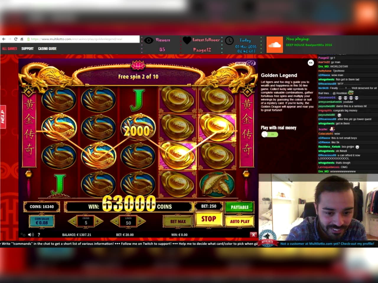 EUR 1360 No Deposit Casino Bonus at Royal Panda Casino