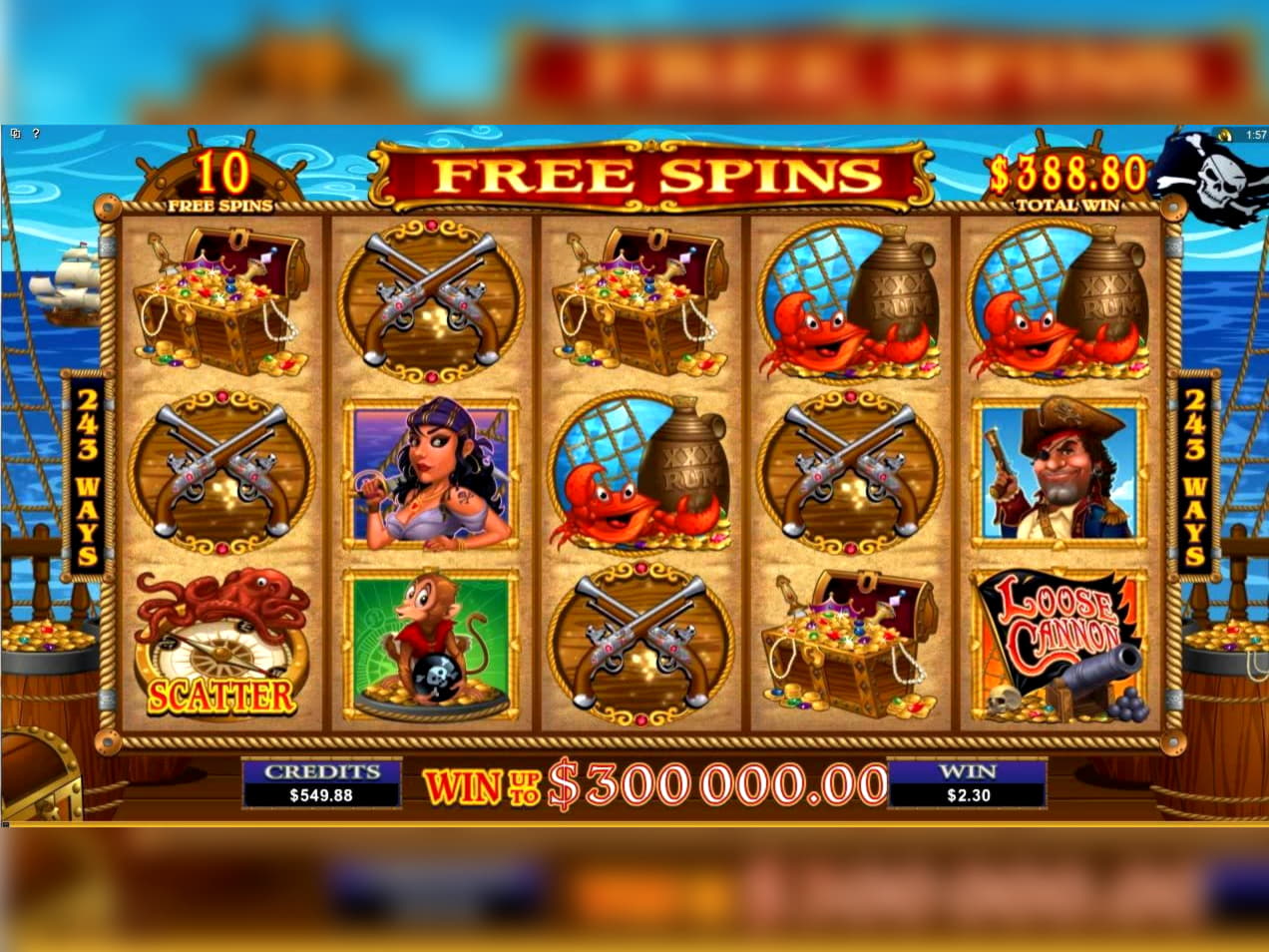 240 Free Spins at 888 Casino