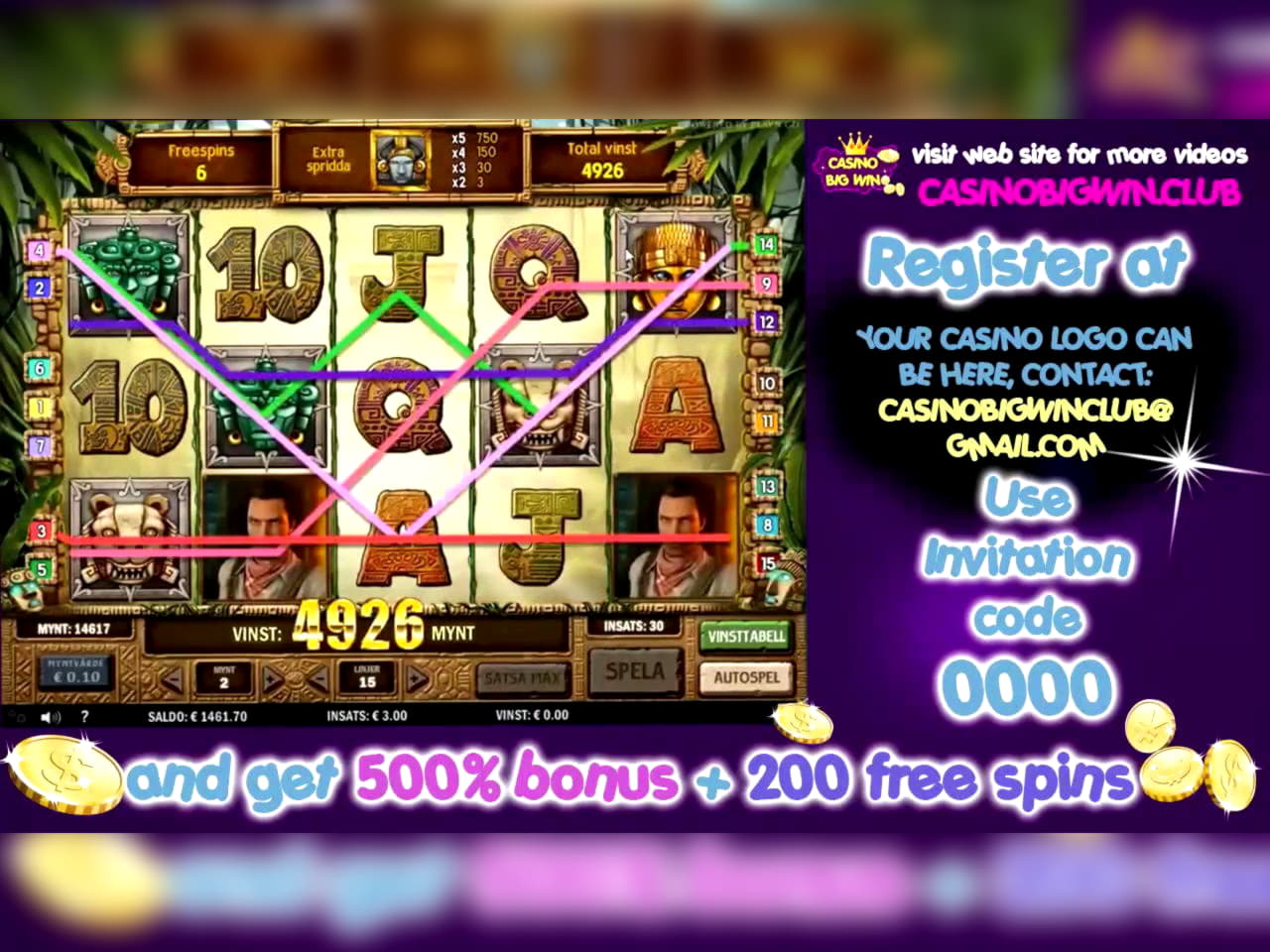 460% Deposit match bonus at Mega Casino