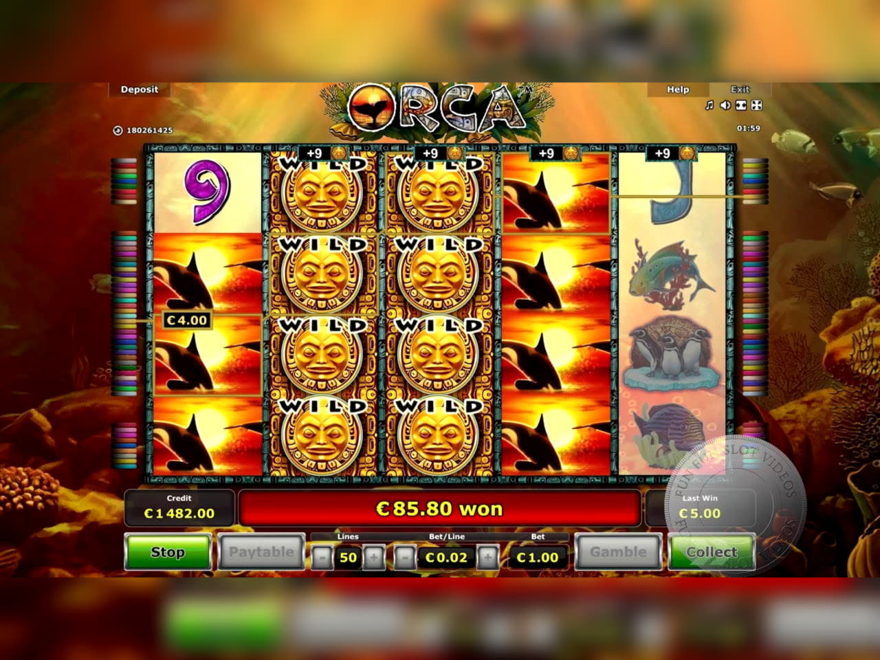 55 free spins at Slots Heaven Casino