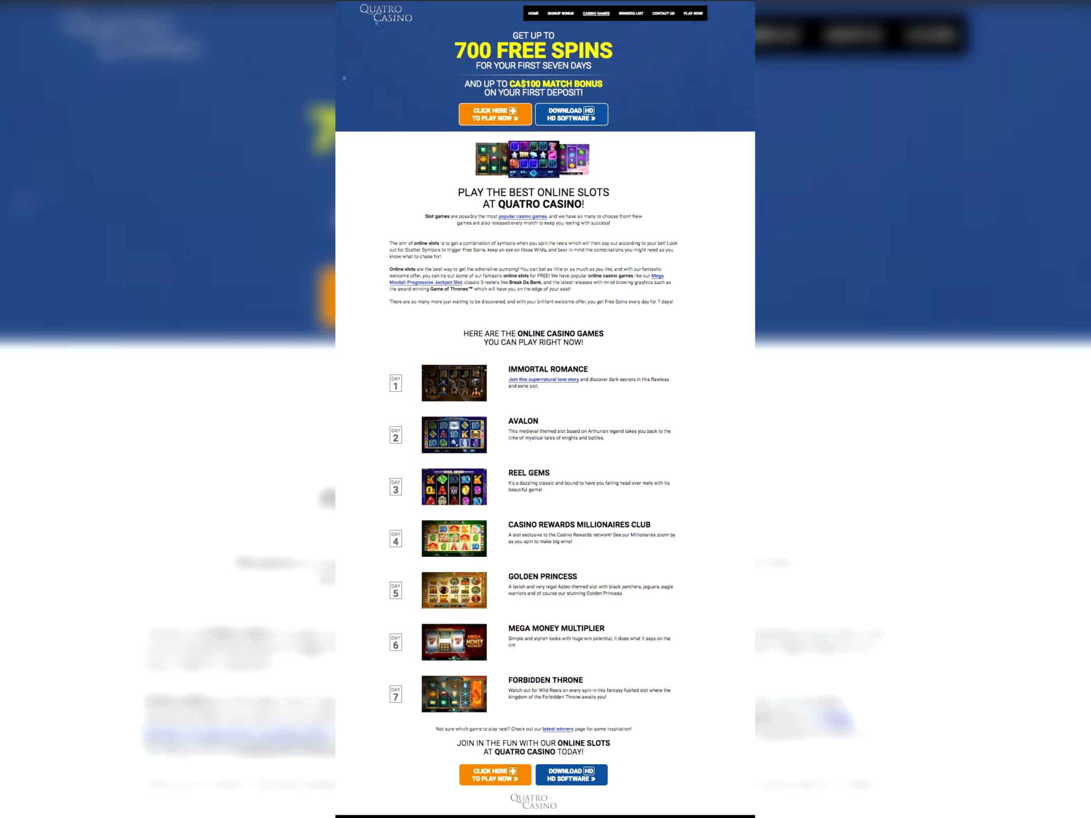 EURO 940 Daily freeroll slot tournament at Mega Casino