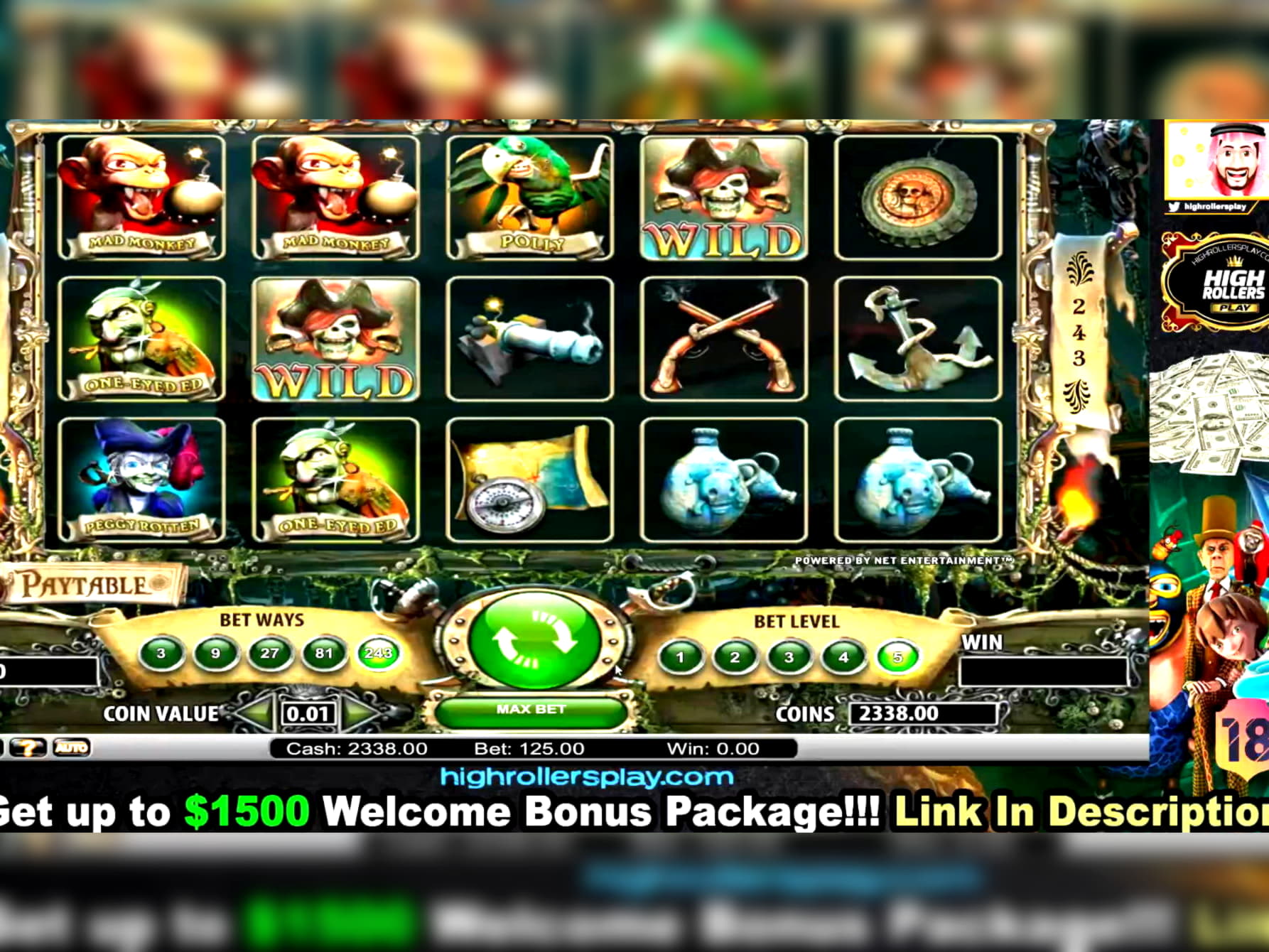 33 Loyalty Free Spins! at Estonia Casino 