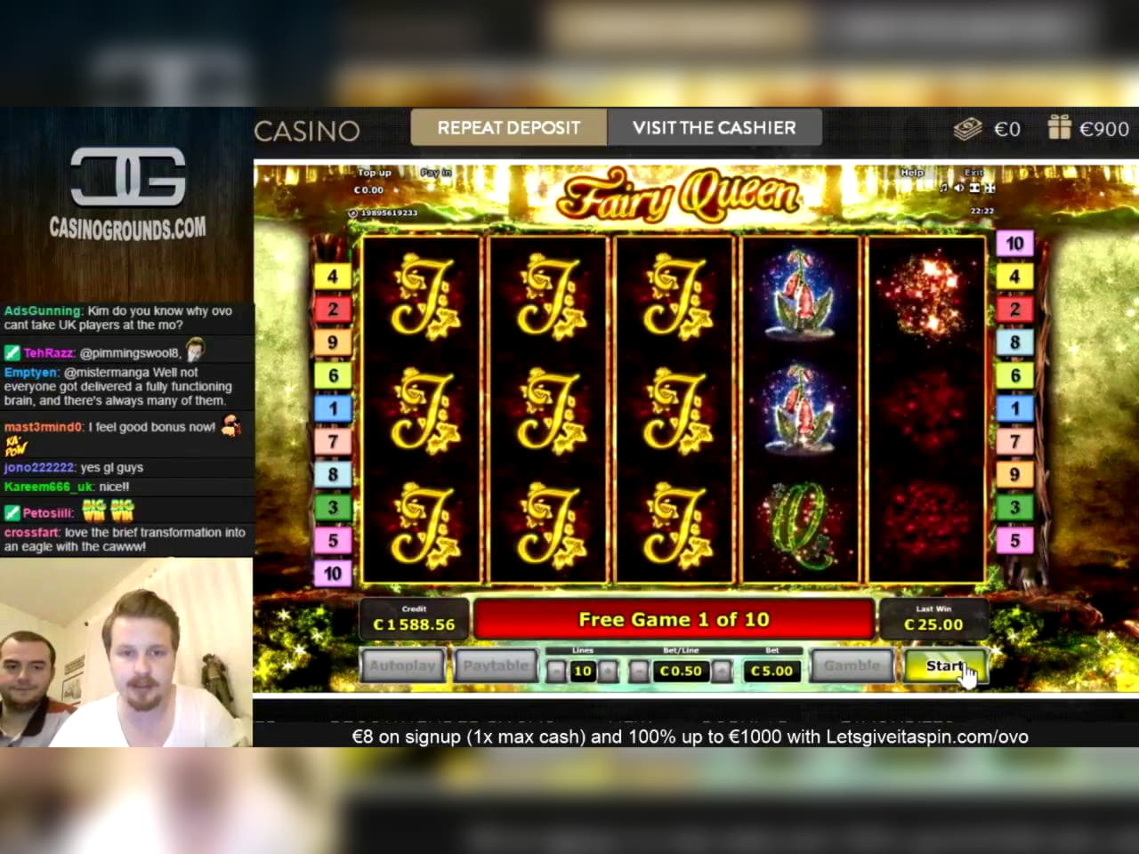 530% Deposit match bonus at Golden Star Casino