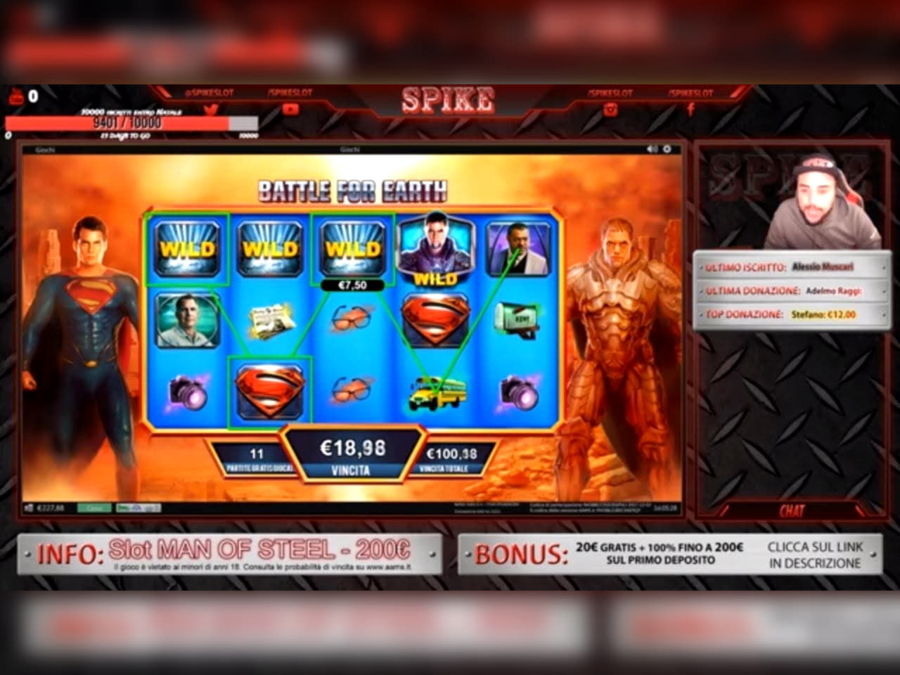 950% Match bonus at bWin Casino