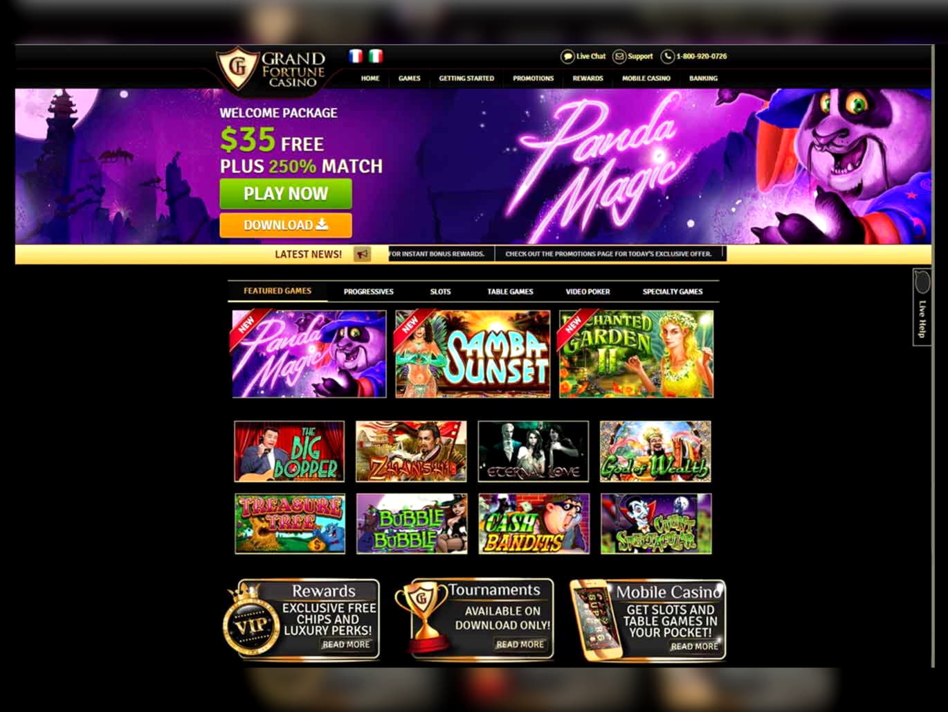 660% Deposit match bonus at Casino com