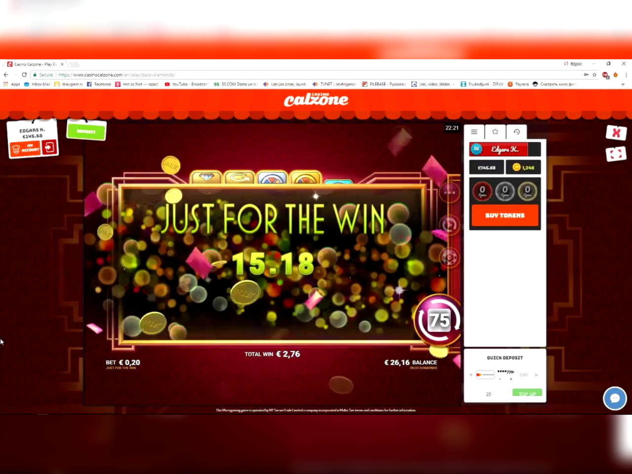 €330 Mobile freeroll slot tournament at Villento Casino