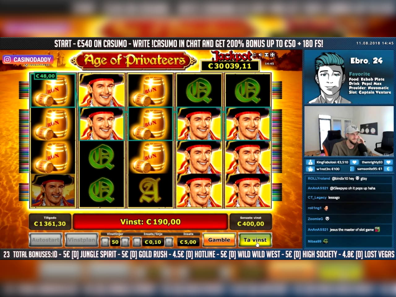 EURO 165 FREE CASINO CHIP at Zet Casino