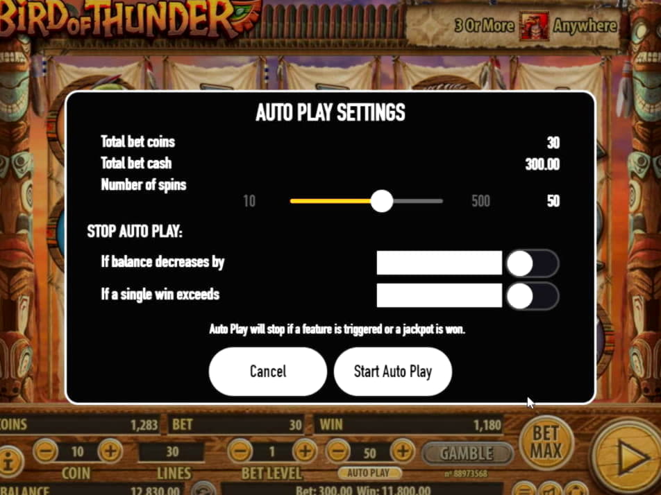 55 free spins at Power Spins Casino