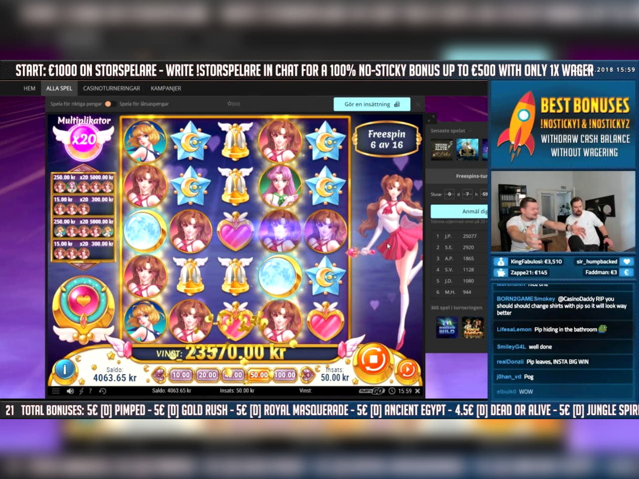 EURO 355 FREE Chip at No Bonus Casino