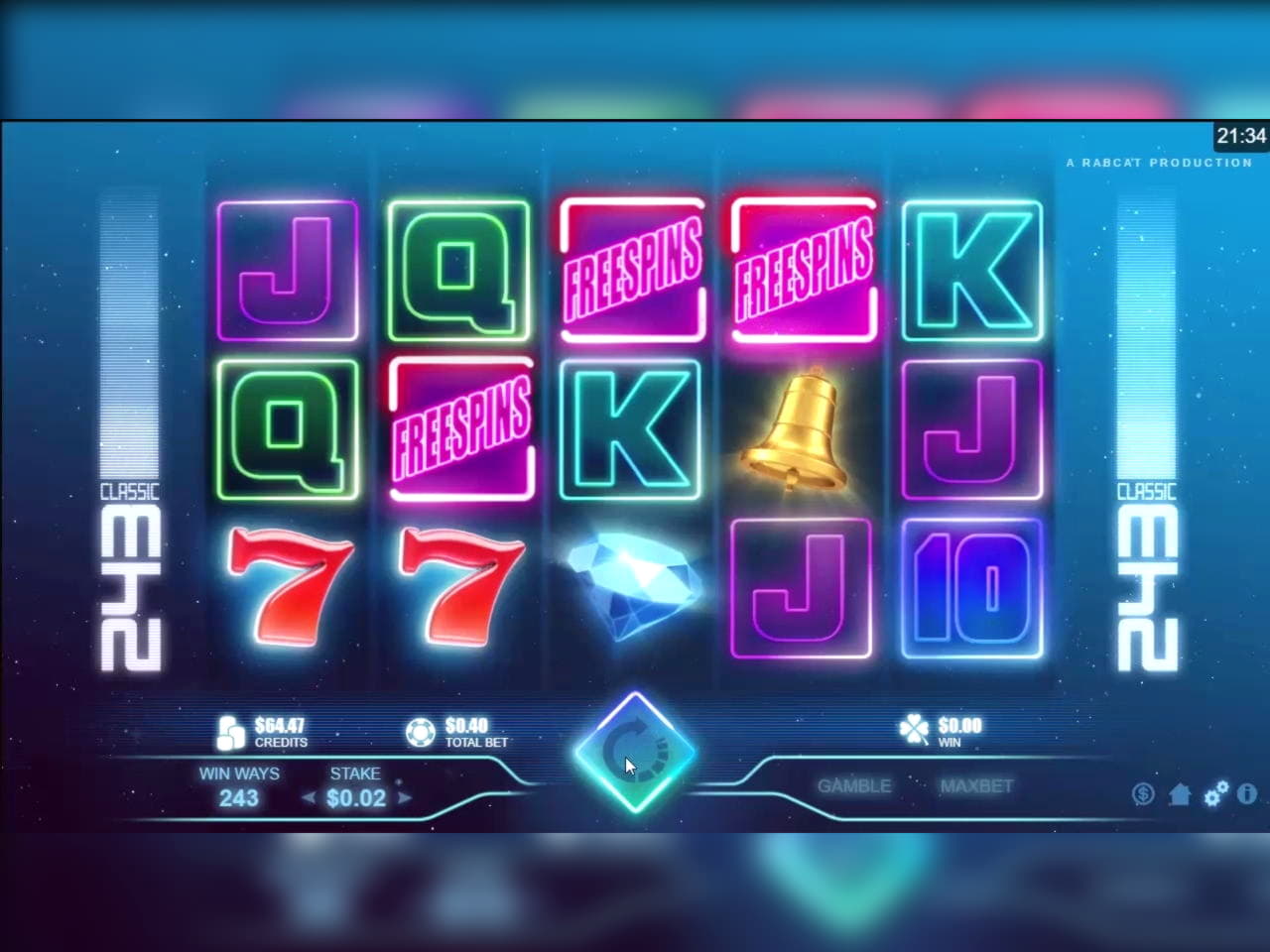 415% Casino match bonus at Royal Panda Casino