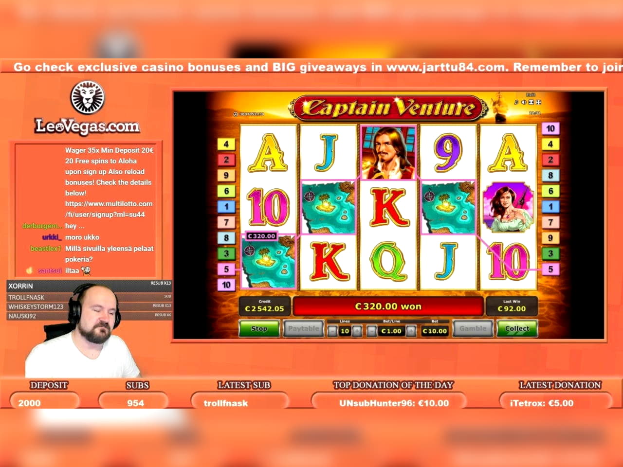Eur 325 Online Casino Tournament at Mega Casino