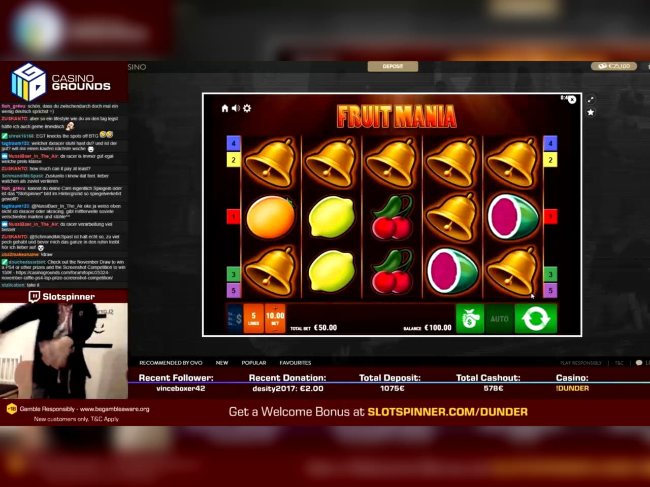 Eur 465 NO DEPOSIT at Zet Casino