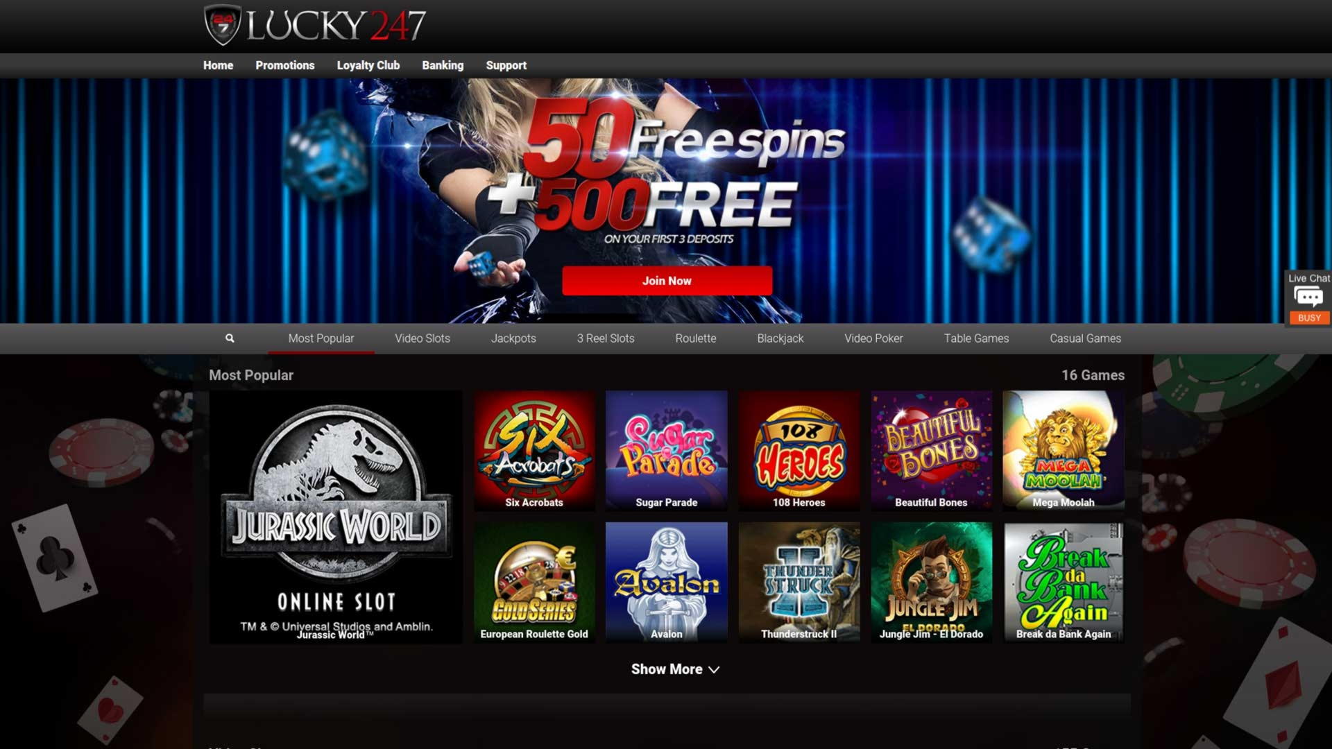 $765 Free Casino Tournament at Luxury Casino