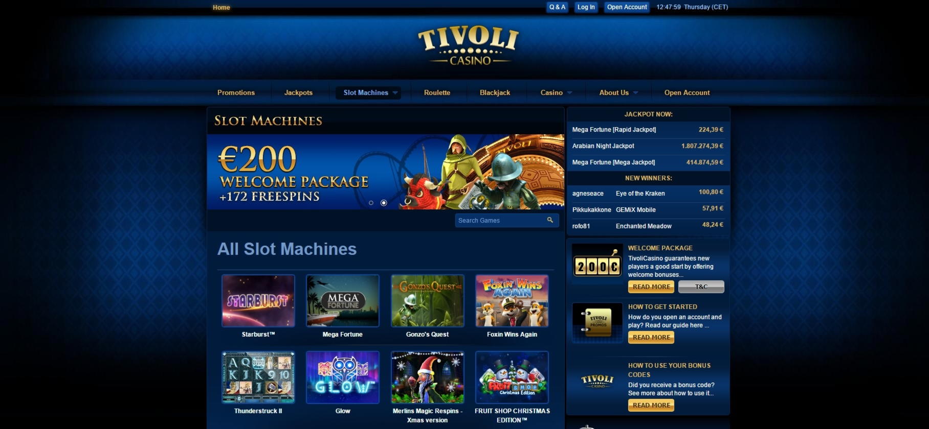190 Free Spins no deposit casino at Casino Action